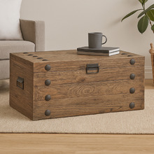 Gavin Rectangular Reclaimed Elm Wood Coffee Table