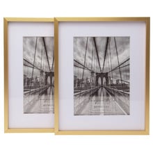 Matte Premium Metallicus 5 x 7" Metal Photo Frames (Set of 2)