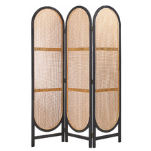 Kojo 3 Panel Rattan Room Divider