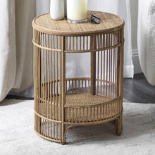 Mandy Bamboo & Rattan Side Table