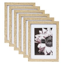 Natural Calla Wood Photo Frames (Set of 6)