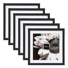 Black Calla Wood Photo Frames (Set of 6)