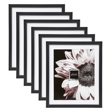 Black Calla Wood Photo Frames (Set of 6)