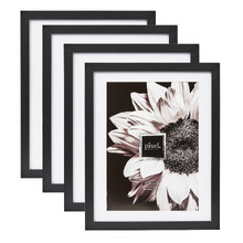 Black Calla Wood Photo Frames (Set of 4)