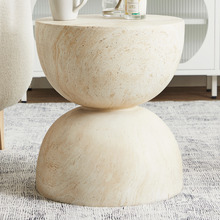 Rosendal Travertine-Look Side Table