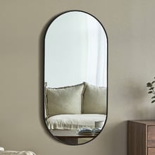 120cm Nova Oval Aluminium Wall Mirror
