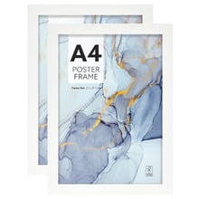 White Kyra Poster Frames (Set of 2)
