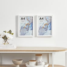 White Kyra Poster Frames (Set of 2)