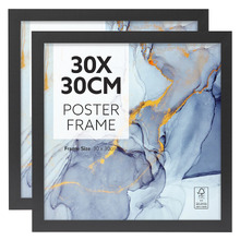Black Kyra Poster Frames (Set of 2)