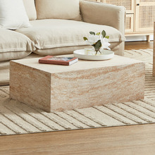 Penelope Travertine-Look Coffee Table