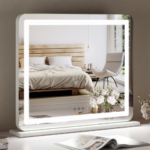 White Celestine LED Mirror