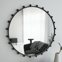Lance Orb Accent Round Wall Mirror