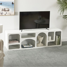 160cm White Mykonos Sculptural TV Unit