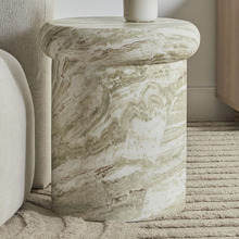 Amaya Faux Marble Side Table