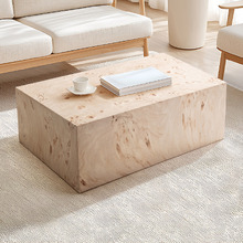 Deacon Rectangular Burl-Look Coffee Table