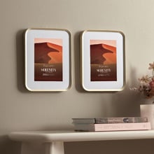 Penelope 5 x 7" Metal Photo Frames (Set of 2)