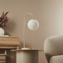 Keira Beige Travertine Table Lamp