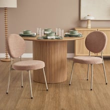 Anna Chenille Dining Chairs (Set of 2)