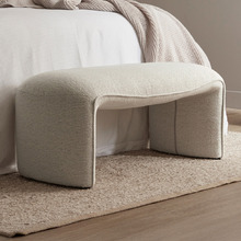 Sylus Boucle Ottoman Bench