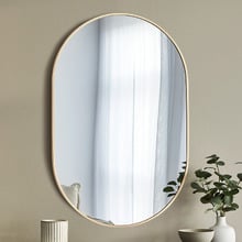 90cm Nova Oval Aluminium Wall Mirror