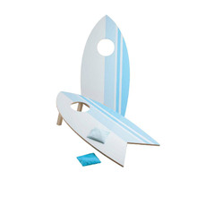 Good Vibes Kids' 2 Player Surf Board Bean Bag Toss Game Set