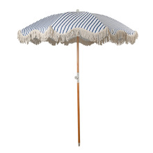 2m Mediterranean Canvas Beach Umbrella