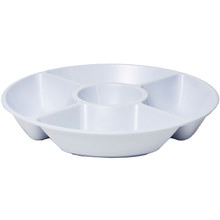 White 36cm Deluxe Pick & Dip Platter