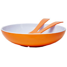 Orange Deluxe Melamine Salad Bowl & Server Set