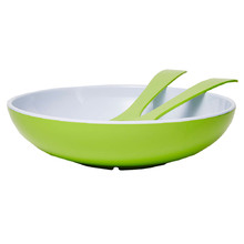 3 Piece Lime Deluxe Melamine Salad Bowl & Server Set
