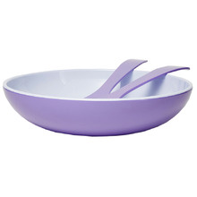 3 Piece Lavender Deluxe Melamine Salad Bowl & Server Set