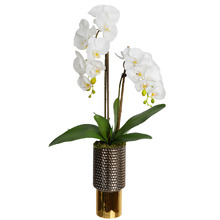 60cm Potted Faux Orchid Plant