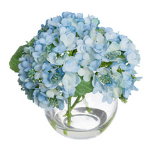 19cm Faux Hydrangea Arrangement in Vase