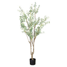 180cm Green Potted Faux True Blue Eucalyptus Plant