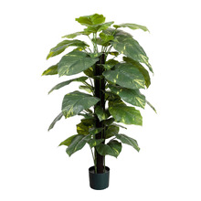 137cm Potted Faux Pothos Plant on Pole