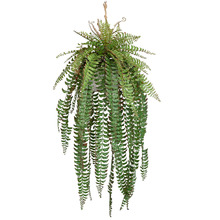 130cm Potted Faux Hanging Fishtail Fern Plant
