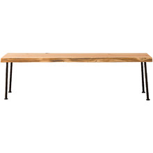 Natural & Black Lottie Tasmanian Oak Bench