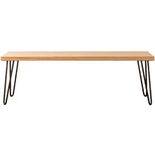 Black Legs Molly Tasmanian Oak Bench
