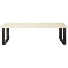 Natural & Black Estelle Tasmanian Oak Dining Bench