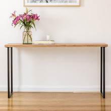 Natural & Black Belle Tasmanian Oak  Console Table