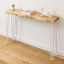 White Legs Molly Oak Console Table