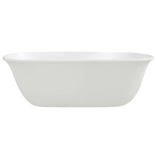 Blanche 1630mm Gloss White Solid Surface Freestanding Bath