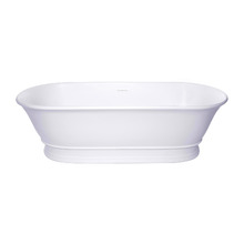 Cambridge Gloss White Solid Surface Freestanding Bath