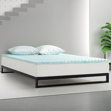 Perotti Convoluted Gel Swirl Memory Foam Mattress Topper