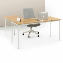 Natural Solomon L-Shaped Desk
