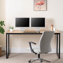 Harper Wood & Steel Desk