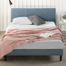 Blue Leanne Platform Bed