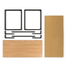 Harper Wood & Steel Desk