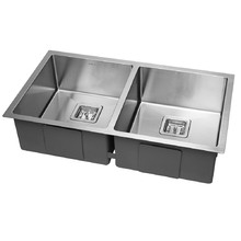Dante 800mm Double Stainless Steel Kitchen Sink