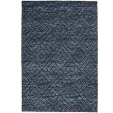 Navy Makalu Hand-Woven Rug