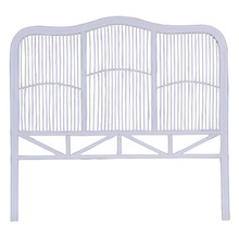White Marley Rattan Bedhead